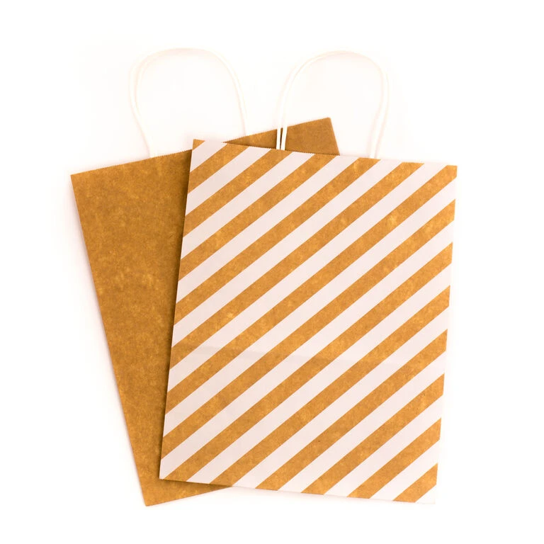Hallmark 12.5" 12-Pack Assorted Kraft Paper Gift Bags 6 Hallmark 12.5" 12-Pack Assorted Kraft Paper Gift Bags - Image 4