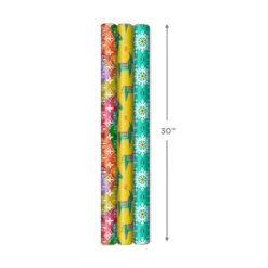 Hallmark Festive And Fun 3-Pack Multicolored Wrapping Paper, 120 Sq. Ft. -Fashion Accessories Store 3Pack Festive and Fun Holiday Wrapping Paper 5JXW1082 03