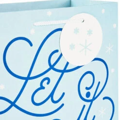 Hallmark Let It Snow 8-Pack Holiday Gift Bags, Assorted Sizes And Designs -Fashion Accessories Store 8 Pack Assorted Holiday Gift Bags XGB1403 05