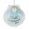 Hallmark A Heart Remembered 2023 Porcelain Ornament -Fashion Accessories Store A Heart Remembered Seashell Keepsake Ornament 1799QHX3037 01