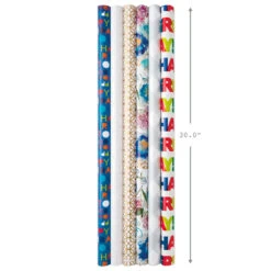 Hallmark All Occasions Wrapping Paper Rolls, 6 Pack -Fashion Accessories Store All Occasions Wrapping Paper Rolls 6 Pack 5JXW1745 03