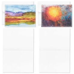 Hallmark ArtLifting Nature And Abstracts Blank Note Cards Assortment, Box Of 24 -Fashion Accessories Store ArtLifting Nature Art Assorted Boxed Blank Cards 3SOM1334 05