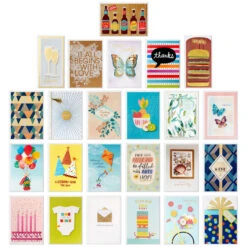 Hallmark Assorted All-Occasion Handmade Greeting Cards In Black Scattered Dot Organizer -Fashion Accessories Store Assorted AllOccasion Greeting Cards in Organizer 5EBN1121 03