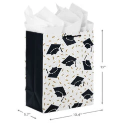 Hallmark 13" Assorted Grad Designs 3-Pack Large Gift Bags With Tissue Paper -Fashion Accessories Store Assorted Grad Designs 3Pack Large Gift Bags With Tissue Paper 5GBC1015 03