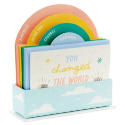 Hallmark Little World Changersâ„¢ Assorted Blank Note Cards In Caddy, Pack Of 24