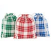 Hallmark 10" Assorted Plaid 3-Pack Fabric Gift Bags -Fashion Accessories Store Assorted Plaid Fabric Christmas Gift Bags 5XGB1453 01