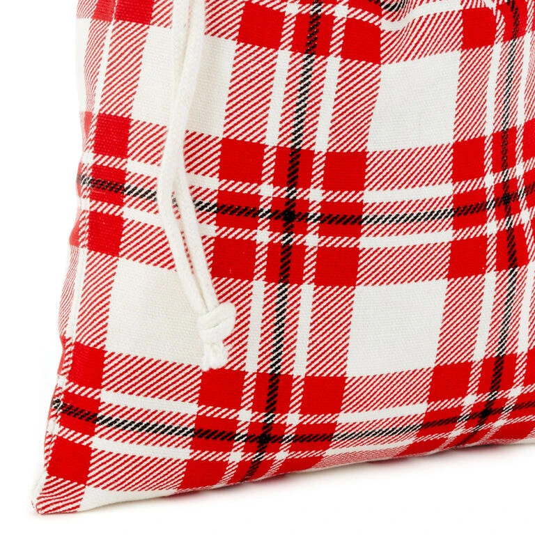 Hallmark 10" Assorted Plaid 3-Pack Fabric Gift Bags 5 Hallmark 10" Assorted Plaid 3-Pack Fabric Gift Bags - Image 3