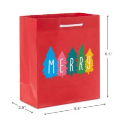 Hallmark 6.5" Sweet Surprises 8-Pack Small Christmas Gift Bags Assortment -Fashion Accessories Store Assorted Small Christmas Gift Bags 5XGB1430 03