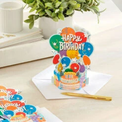 Hallmark Balloon Bouquet Boxed Pop-Up Birthday Cards, Pack Of 8 -Fashion Accessories Store Balloon Bouquet Boxed Birthday Cards 5STZ1173 07