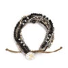 Demdaco Your Journey Layered Black Prayer Bracelet -Fashion Accessories Store Black Layered Bracelet 1004670131 01