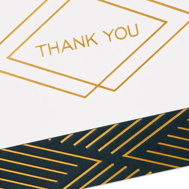 Hallmark Black And Gold Bulk Blank Thank-You Notes, Pack Of 50 7 Hallmark Black And Gold Bulk Blank Thank-You Notes, Pack Of 50 - Image 5