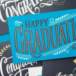 Hallmark Sophisticated Assorted Money Holder Graduation Cards, Pack Of 36 -Fashion Accessories Store Blue Black Money Holder Graduation Cards Assortment 5GEY1002 06
