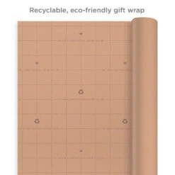 Hallmark Bulk Kraft Paper And White 2-Pack Wrapping Paper, 160 Sq. Ft. Total -Fashion Accessories Store Bulk Brown and White Kraft Paper Wrapping Paper 5EWR2654 04