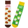 Hallmark Burger And Fries Better Together Funny Crew Socks -Fashion Accessories Store Burgers and Fries Novelty Crew Socks 1SOX2096 01