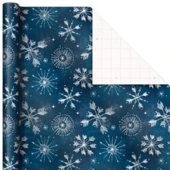 Hallmark Winter Wonder 3-Pack Christmas Wrapping Paper Assortment, 120 Sq. Ft. -Fashion Accessories Store Cardinals Snowflakes and Village Gift Wrap Pack 5JXW1075 06