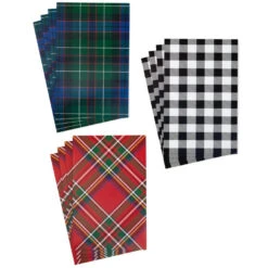 Hallmark Checks And Plaids 12-Pack Designed Shirt Boxes -Fashion Accessories Store Checks and Plaids 12Pack Designed Shirt Boxes 5XBC1124 05