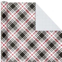 Hallmark Classic Plaids 4-Pack Wrapping Paper Assortment, 120 Sq. Ft. -Fashion Accessories Store Classic Plaids Christmas Wrapping Paper Assortment 5JXW1040 04