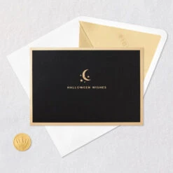 Hallmark Crescent Moon 3-D Pop-Up Halloween Card -Fashion Accessories Store Crescent Moon and Bats 3D PopUp Halloween Card 1299IEH3001 06