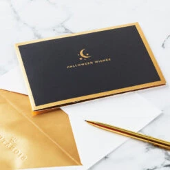 Hallmark Crescent Moon 3-D Pop-Up Halloween Card -Fashion Accessories Store Crescent Moon and Bats 3D PopUp Halloween Card 1299IEH3001 07