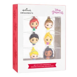 Mini Disney Princess Shatterproof Hallmark Ornaments, Set Of 6 -Fashion Accessories Store Disney Princess Miniature Christmas Ornaments Set of 6 2HCM6131 04
