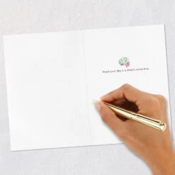 Hallmark Disney The Little Mermaid Ariel Happy Wish Quilled Paper Handmade Card -Fashion Accessories Store Disney The Little Mermaid Ariel Quilled Paper Card 1299LAD2858 06