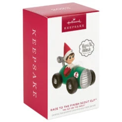 Hallmark The Elf On The Shelf® Race To The Finish Scout Elf™ Ornament 11 Hallmark The Elf On The Shelf® Race To The Finish Scout Elf™ Ornament -Fashion Accessories Store Elf on the Shelf in Race Car Keepsake Ornament 1799QXI7357 04