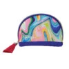 Enesco EttaVee In The Groove Curved Pouch -Fashion Accessories Store EttaVee Colorful Marbled Curved Pouch 6012401 01