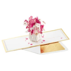 Hallmark Happy Thoughts Flower Bouquet 3D Pop-Up Thinking Of You Card 15 Hallmark Happy Thoughts Flower Bouquet 3D Pop-Up Thinking Of You Card -Fashion Accessories Store Flower Bouquet 3D PopUp Thinking of You Card 1299LAD9644 04