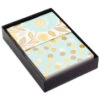 Hallmark Flowers And Dots Assorted Blank Note Cards, Box Of 50 -Fashion Accessories Store Flowers and Dots Assorted Blank Note Cards 5WDN2069 01