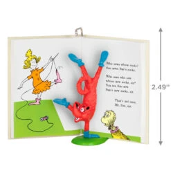 Hallmark Dr. Seuss's Fox In Socks™ Who Sews Whose Socks? Ornament -Fashion Accessories Store Fox in Socks Book Keepsake Ornament 1799QXI7319 03