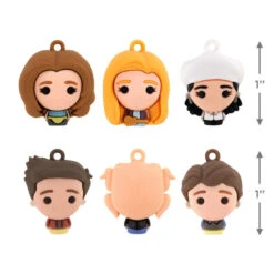 Mini Friends Shatterproof Hallmark Ornaments, Set Of 6 -Fashion Accessories Store Friends Miniature Christmas Ornaments Set of 6 2HCM9229 03