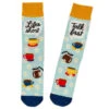 Hallmark Gilmore Girls Life's Short, Talk Fast Crew Socks -Fashion Accessories Store Gilmore Girls Lifes Short Talk Fast Crew Socks 1PCL1011 01
