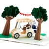Hallmark Hope Your Day Is Good To A Tee Golf 3D Pop-Up Card -Fashion Accessories Store Golf Cart Pun Good Day 3D PopUp Card 5RZH1304 01