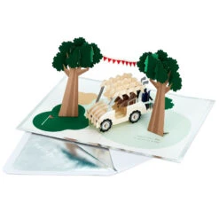 Hallmark Hope Your Day Is Good To A Tee Golf 3D Pop-Up Card -Fashion Accessories Store Golf Cart Pun Good Day 3D PopUp Card 5RZH1304 2