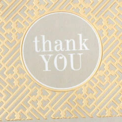 Hallmark Gray And Gold Bulk Blank Thank-You Notes, Pack Of 50 -Fashion Accessories Store Gray and Gold Bulk Blank ThankYou Notes Multipack 3THK2522 05