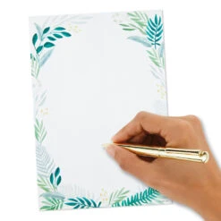 Hallmark Fern Border Stationery Set, 20 Sheets -Fashion Accessories Store Green Ferns Writing Sheets Stationery Set 1STN1144 04