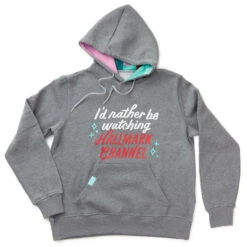Hallmark Channel Rather Be Watching Sweatshirt Hoodie, X-Large