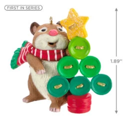Hallmark Cute As A Button Ornament -Fashion Accessories Store Hamster With Button Tree Keepsake Ornament 1599QXR8259 03