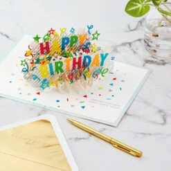 Hallmark Happy Birthday Cake 3D Pop-Up Birthday Card 15 Hallmark Happy Birthday Cake 3D Pop-Up Birthday Card -Fashion Accessories Store Happy Birthday Cake 3D PopUp Birthday Card 1299LAD8650 06