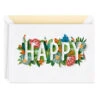 Hallmark Floral Happy Quilled Paper Handmade Birthday Card -Fashion Accessories Store Happy and Flowers Quilled Paper Birthday Card for Her 1299LAD2728 01
