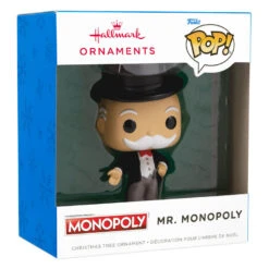 Hasbro® Mr. Monopoly Funko POP!® Hallmark Ornament -Fashion Accessories Store Hasbro Mr. Monopoly Funko POP Christmas Ornament 3HCM2311 04