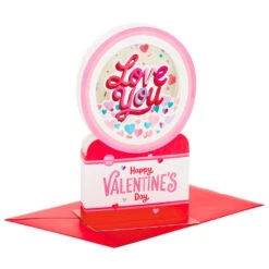 Hallmark All My Love Snow Globe Musical 3D Pop-Up Valentine's Day Card With Motion