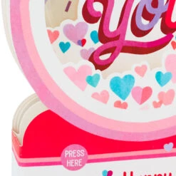 Hallmark All My Love Snow Globe Musical 3D Pop-Up Valentine's Day Card With Motion -Fashion Accessories Store Hearts Snow Globe 3D PopUp Music Motion Valentines Day Card 1299VAY9986 04