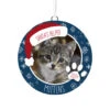 Hallmark Holiday Pet Personalized Text And Photo Ceramic Ornament -Fashion Accessories Store Holiday Pet Personalized Round Christmas Ornament 1999QHE1711B21 01