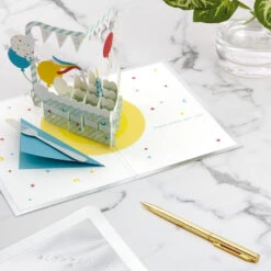 Hallmark Hooray Cake And Balloons 3D Pop-Up Birthday Card -Fashion Accessories Store Hooray Cake and Balloons 3D PopUp Birthday Card 1299LAD2738 06