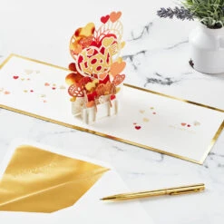 Hallmark All My Love Hearts 3D Pop-Up Love Card -Fashion Accessories Store I Love You Hearts 3D PopUp Love Card 1299LAD2889 06