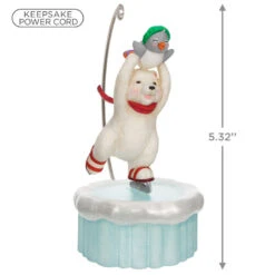 Hallmark Skating Snowball And Tuxedo Ornament With Motion 10 Hallmark Skating Snowball And Tuxedo Ornament With Motion -Fashion Accessories Store Ice Skating Polar Bear and Penguin Keepsake Ornament 3499QGO2677 03