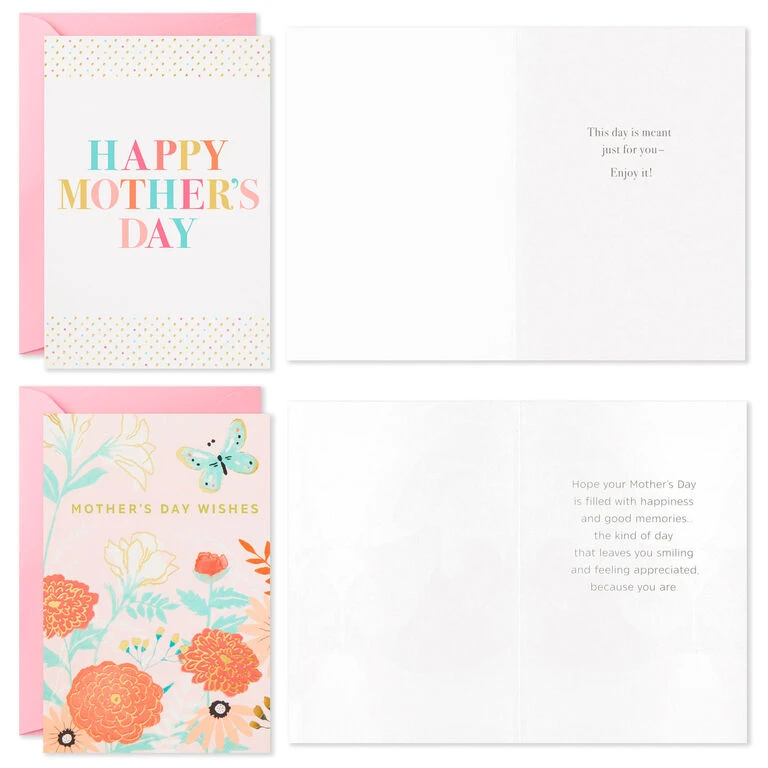 Hallmark Illustrated Floral Assorted Mother's Day Cards, Pack Of 36 4 Hallmark Illustrated Floral Assorted Mother's Day Cards, Pack Of 36 - Image 2