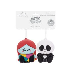 Better Together Disney Tim Burton's The Nightmare Before Christmas Jack And Sally Magnetic Hallmark Ornaments, Set Of 2 -Fashion Accessories Store Jack Skellington and Sally Christmas Ornaments 3HCM2400 04