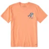 Life Is Good Jake In Adirondack Chair Orange Men's T-Shirt, X-Large -Fashion Accessories Store Jake in Adirondack Chair Mens Short Sleeve TShirt 96642XL 01